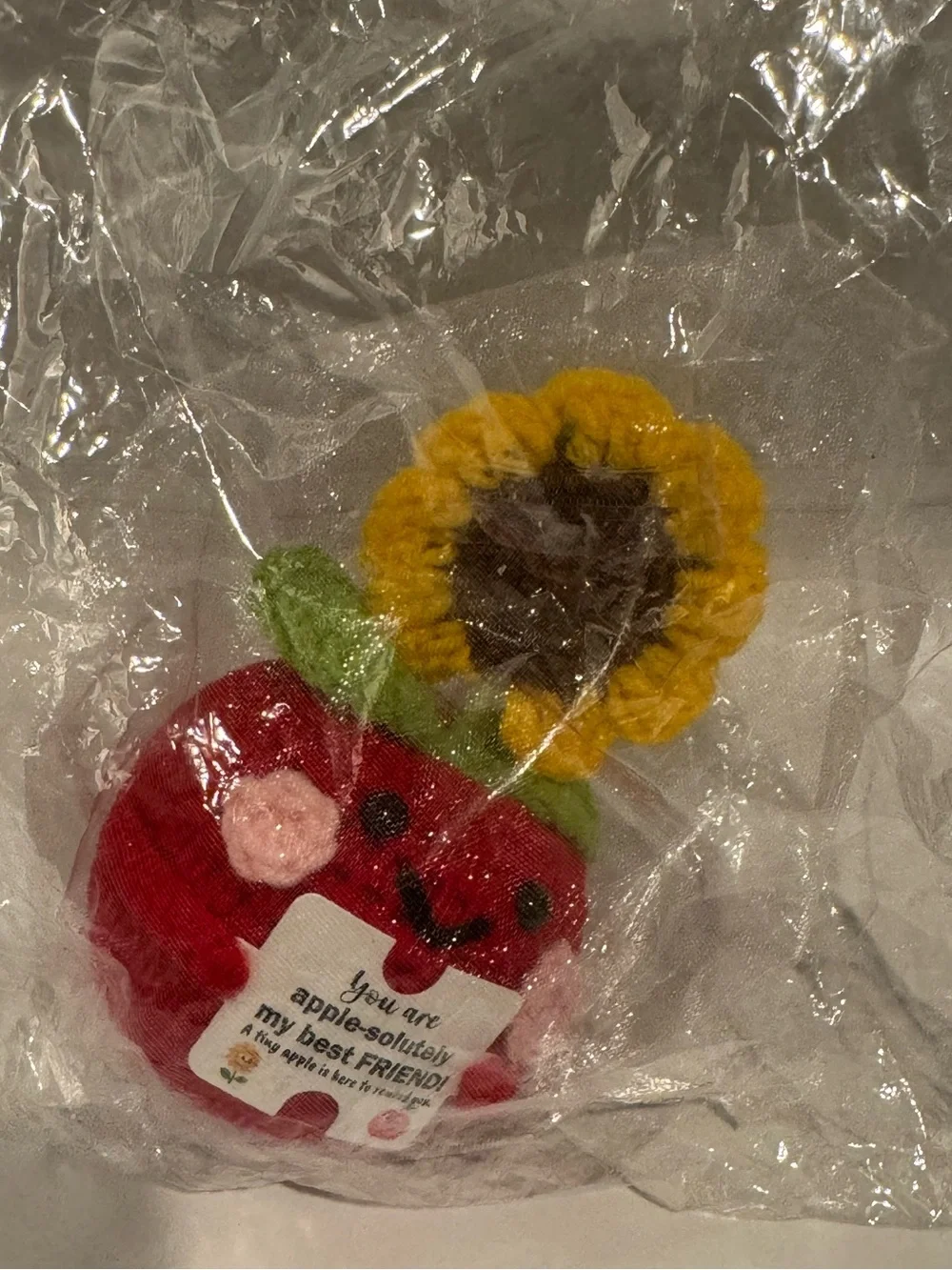Crochet Apple with Sunflower and 